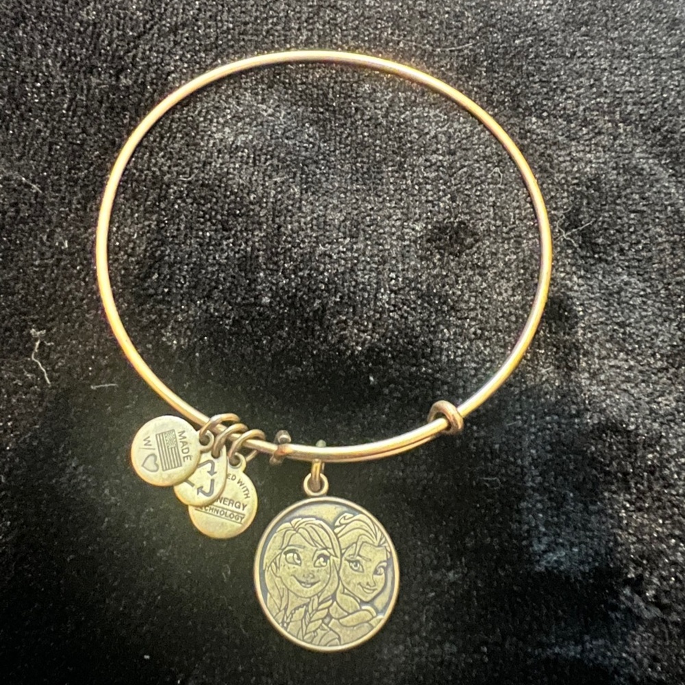 Disney Alex and Ani- Anna and Elsa Charm Bangle